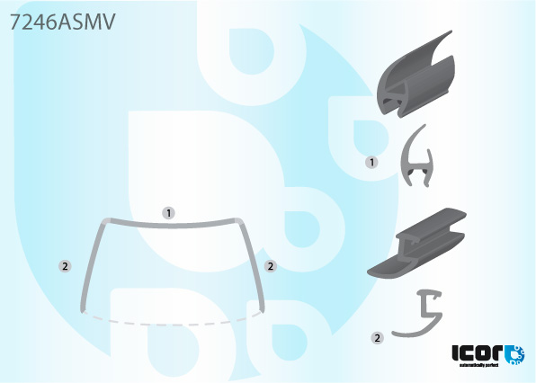 RENAULT KANGOO 98- VR 3/4-SIERLIJST