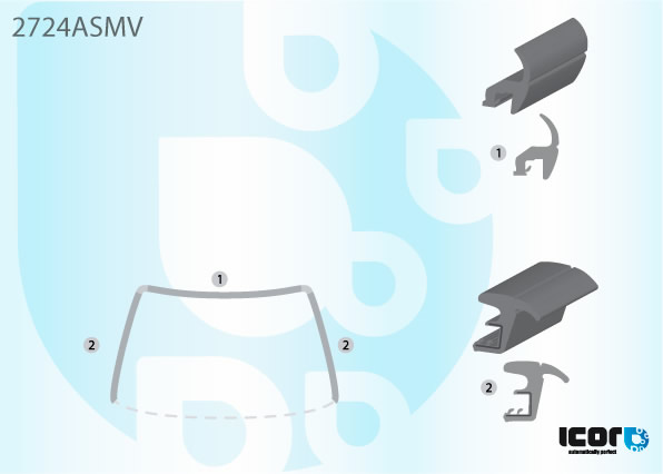 CITROEN BERLINGO 97- MOULURE EN U PB