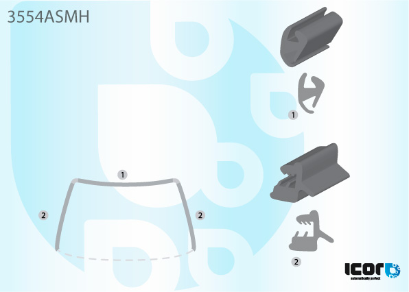 FORD KA 96- WS U MOULDING