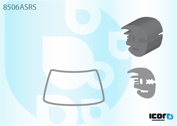 VW BEETLE 1302/12/12A/1300 64-72 WS RUBBER W/OUT F