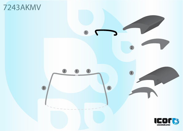 RENAULT ESPACE III 97- VR R+L SIERLIJSTEN+CLIPSEN