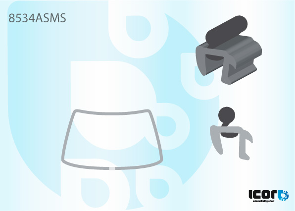 AUDI 80 87-94 MOULURE AVEC BUTYL PB