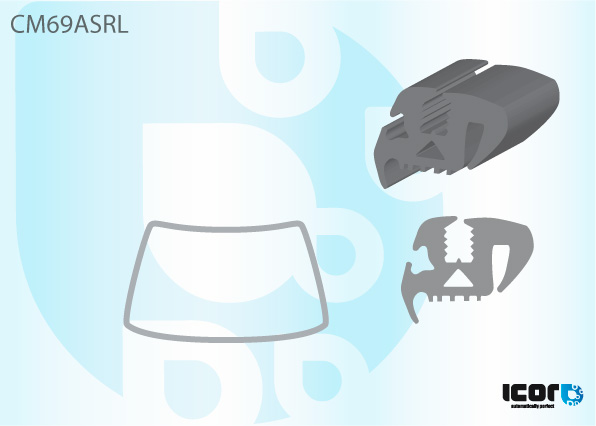 MERCEDES 0405 82- (HALVE RUIT) VR RUBBER (L=R)