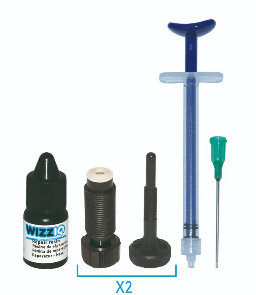 5ml WIZZIQ RESIN (20-25 REPAIRS)+2 BLACK INJECTORS+SYRINGE+NEEDLE