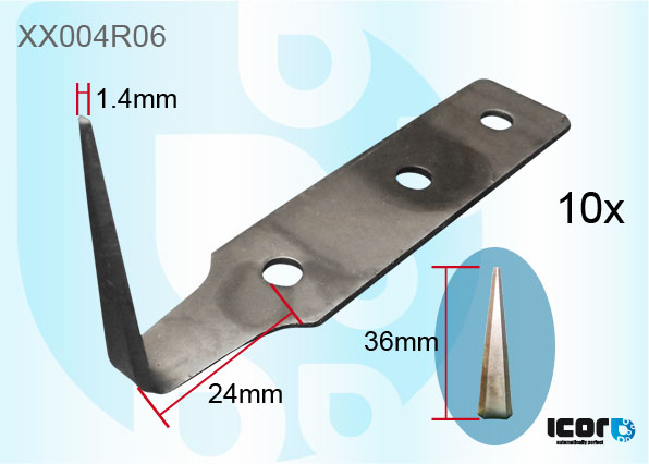 10 BLADES COLD CUT KNIFE 36mm - CARBON+ULTRATHIN