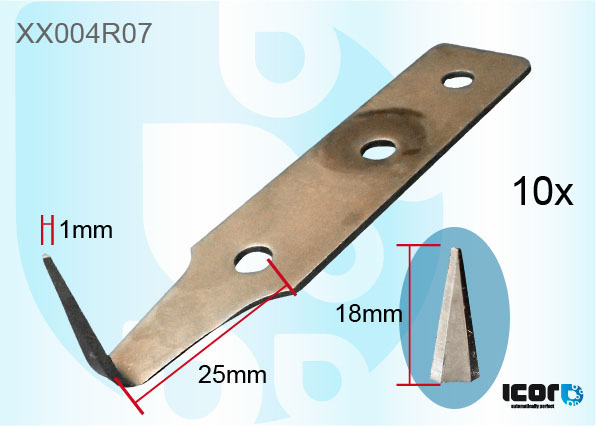 10 LAMES POUR COUTEAU A FROID 18mm- CARBONE ULTRAFIN