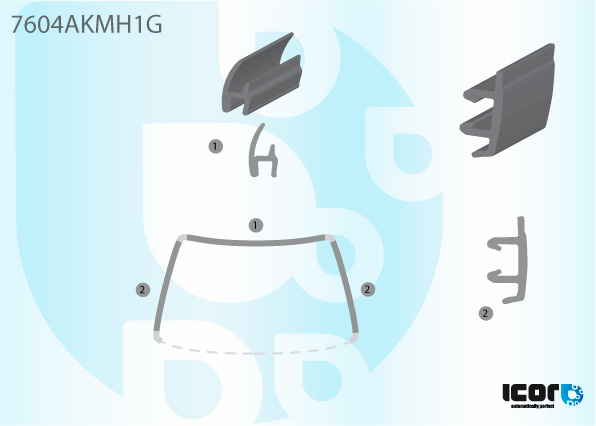 SEAT IBIZA II 93- WS L+R+UPPER MOULDINGS KIT
