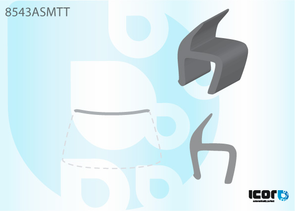 VW GOLF CAB 93- MOULURE SUPERIEURE DE PB