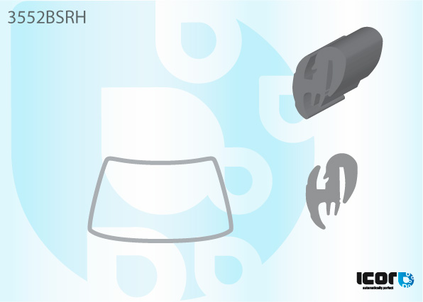 FORD FIESTA MKIV 95- BACKLITE RUBBER