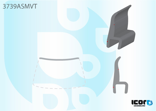 FORD TRANSIT V184 2000- WS UPPER MOULDING