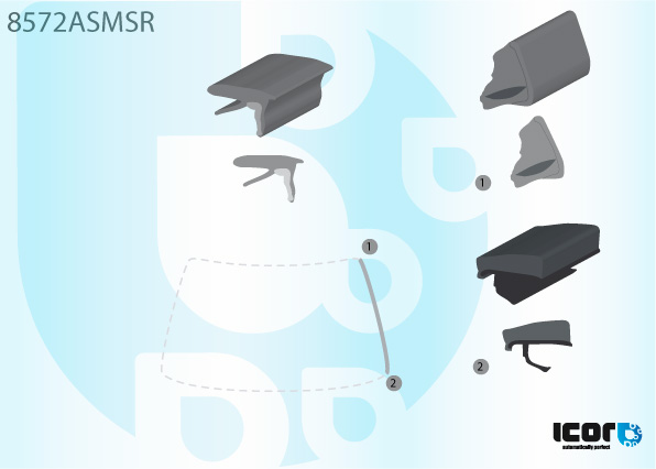 AUDI A4 2001- WS RIGHT MOULDING