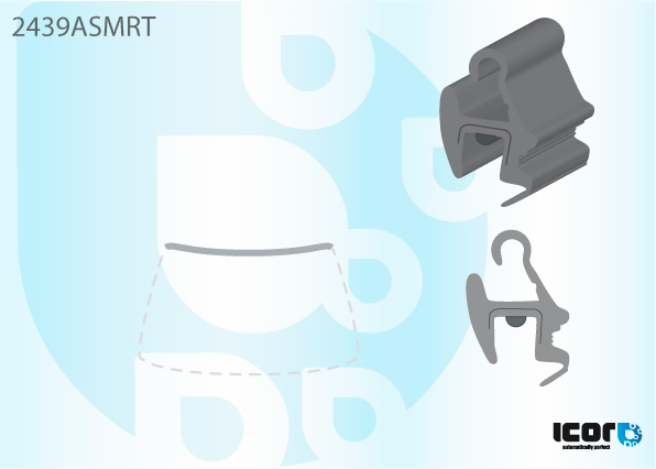 BMW X5 JEEP (E53) 2000- MOULURE SUP DE PB
