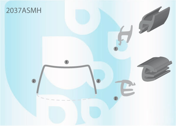 ALFA 147 3D+5D 2000- WS U MOULDING
