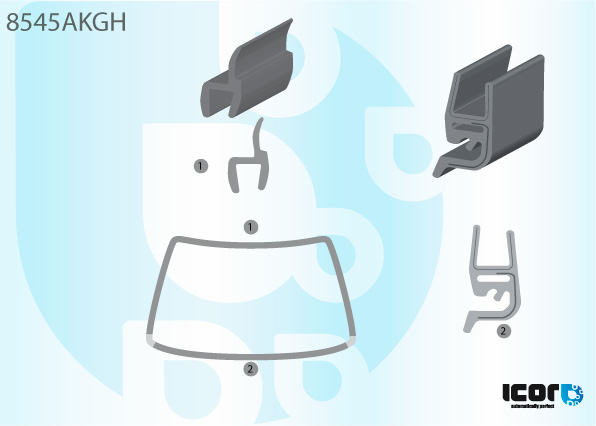 VW POLO 94- KIT DE MOULURES POUR ENCAPSULATION