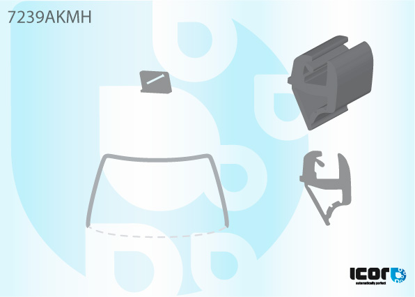 RENAULT MEGANE SAL+BRK 96- VR SIERLIJST+2 CLIPSEN