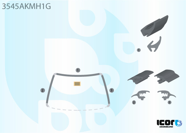 FORD ESCORT MKIV 90- MOULURE EN U P.B.+EMBASE