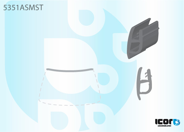 MERCEDES C CLASS W203 2001- WS UPPER MOULDING