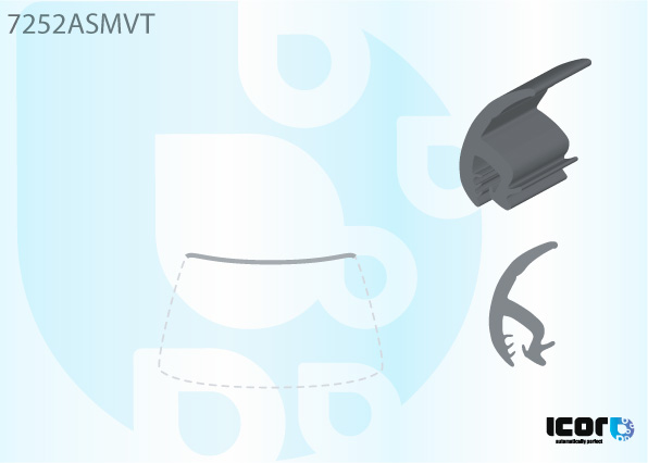 RENAULT TRAFIC 2001- MOULURE SUPERIEURE PB