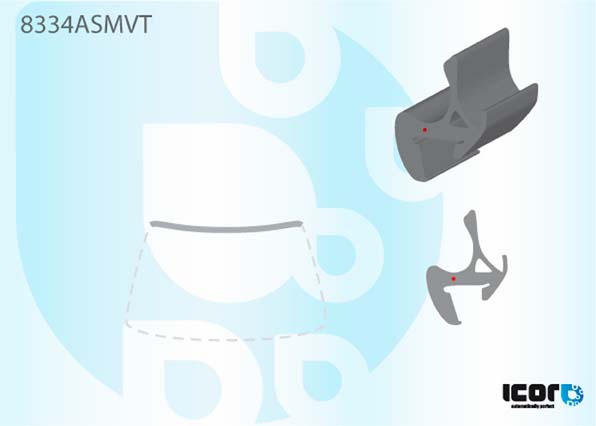 TOYOTA AVENSIS VERSO (RHD) 2001- MOULURE SUP PB