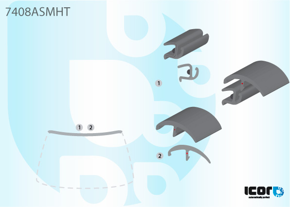 SAAB 9.3 - 900 (NOT FOR CABRIO) 95-02 WS UPPER MOULD