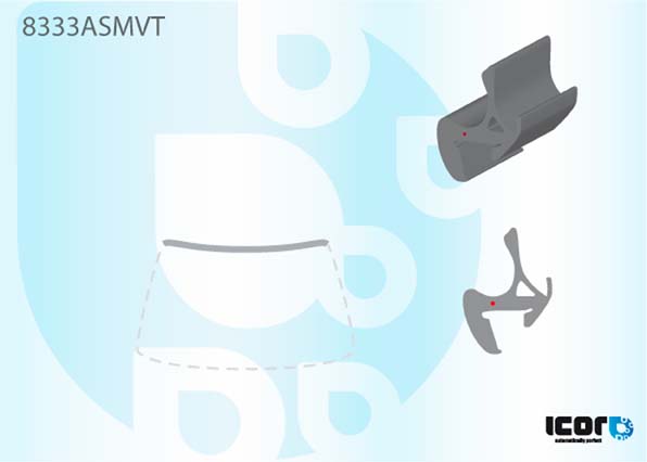 TOYOTA AVENSIS VERSO (LHD) 2001- MOULURE SUP PB