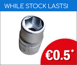 3/8" DR 10 MM KORTE DOP