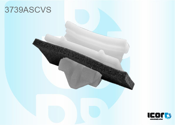 FORD TRANSIT V184 2000- CLIP LATERAL PB BLANC