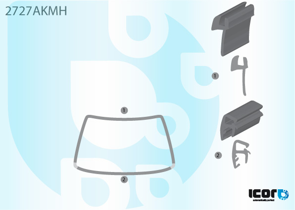 CITROEN C5 2001- KIT MOULURE INF+MOULURE EN U PB