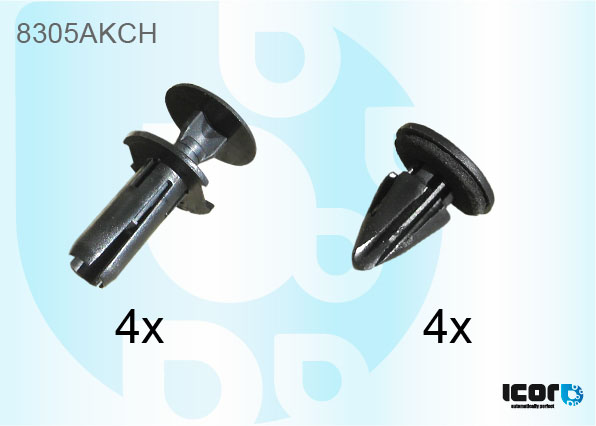 TOYOTA AVENSIS 98- VR CLIPS KIT - 8 DELIG